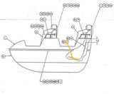 Original Arrow Dynamics Train Seat Pad