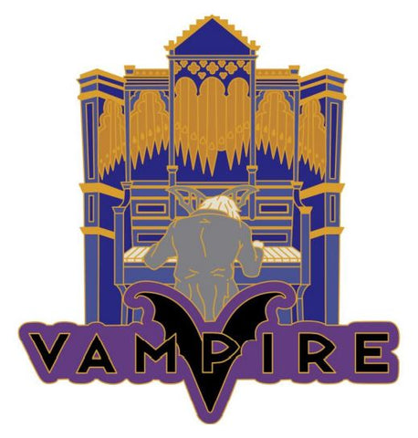 Vampire Organist Rubber Magnet