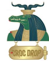 Croc Drop Pin Badge