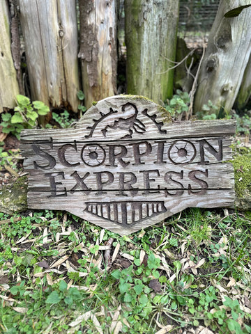 LOT#1B - Wooden Entrance Sign Medium