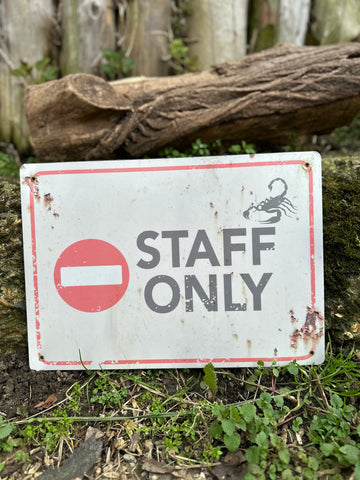 LOT#16 Staff Only Sign