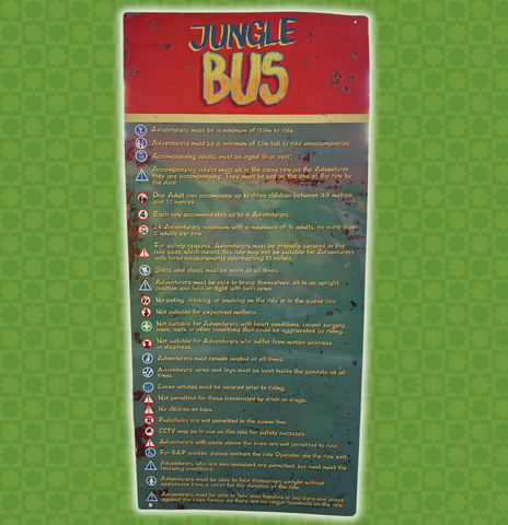 Jungle Bus Restriction Board