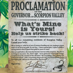 Scorpion Express - Proclamation Sign