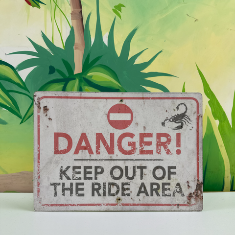 Scorpion Express - Ride Area Sign