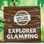 Explorer Glamping Wooden Entrance Sign #2