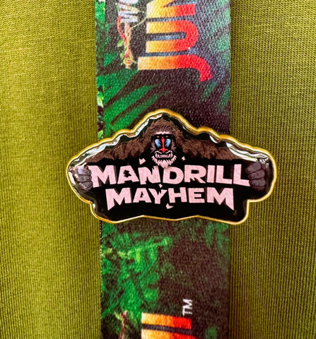 WOJ - Mandrill Mayhem Pin Badge