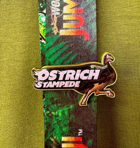 WOJ - Ostrich Stampede Pin Badge