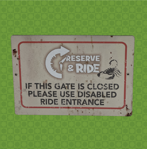 Scorpion Express - Reserve & Ride Sign Small