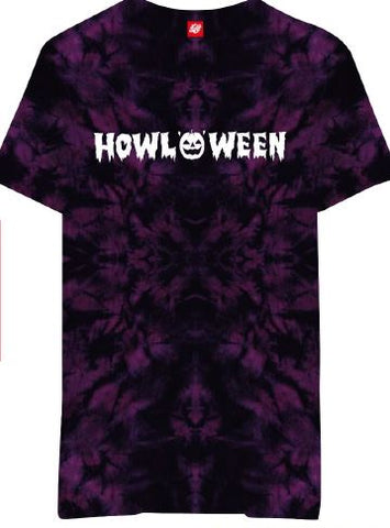 Adult's Howl'o'Ween T-Shirt - Purple/Black