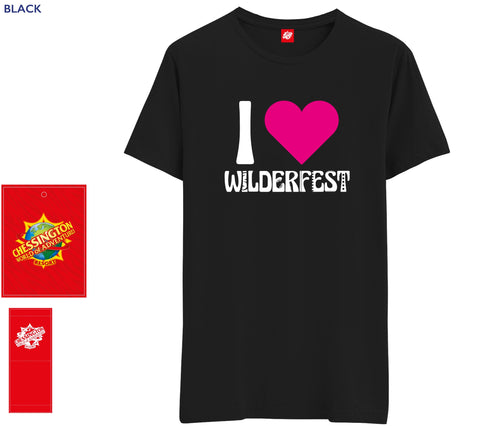 I LOVE WILDERFEST - Black T-shirt