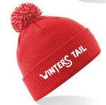 Winter's Tail Adult Red Beanie